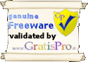 Freeware validated by www.gratispro.it